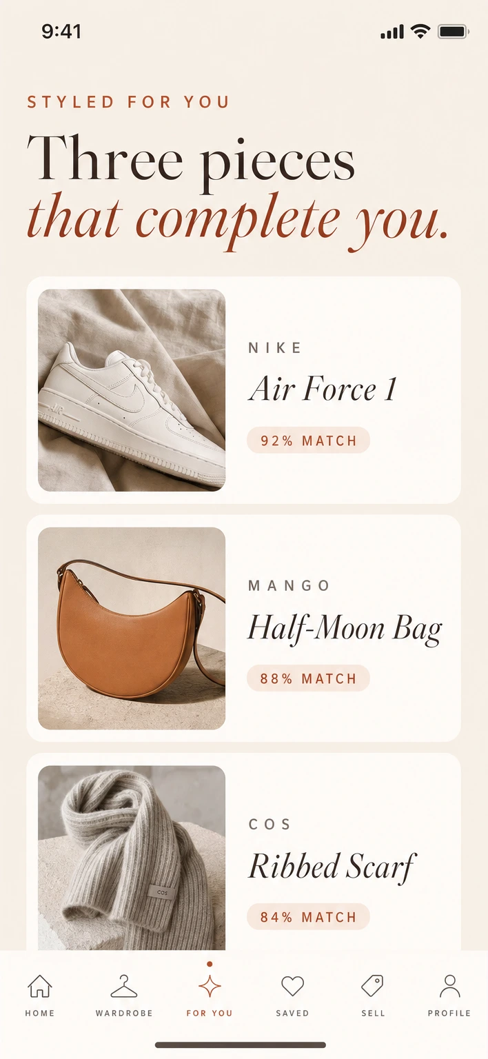 Styled for you — three pieces that complete you